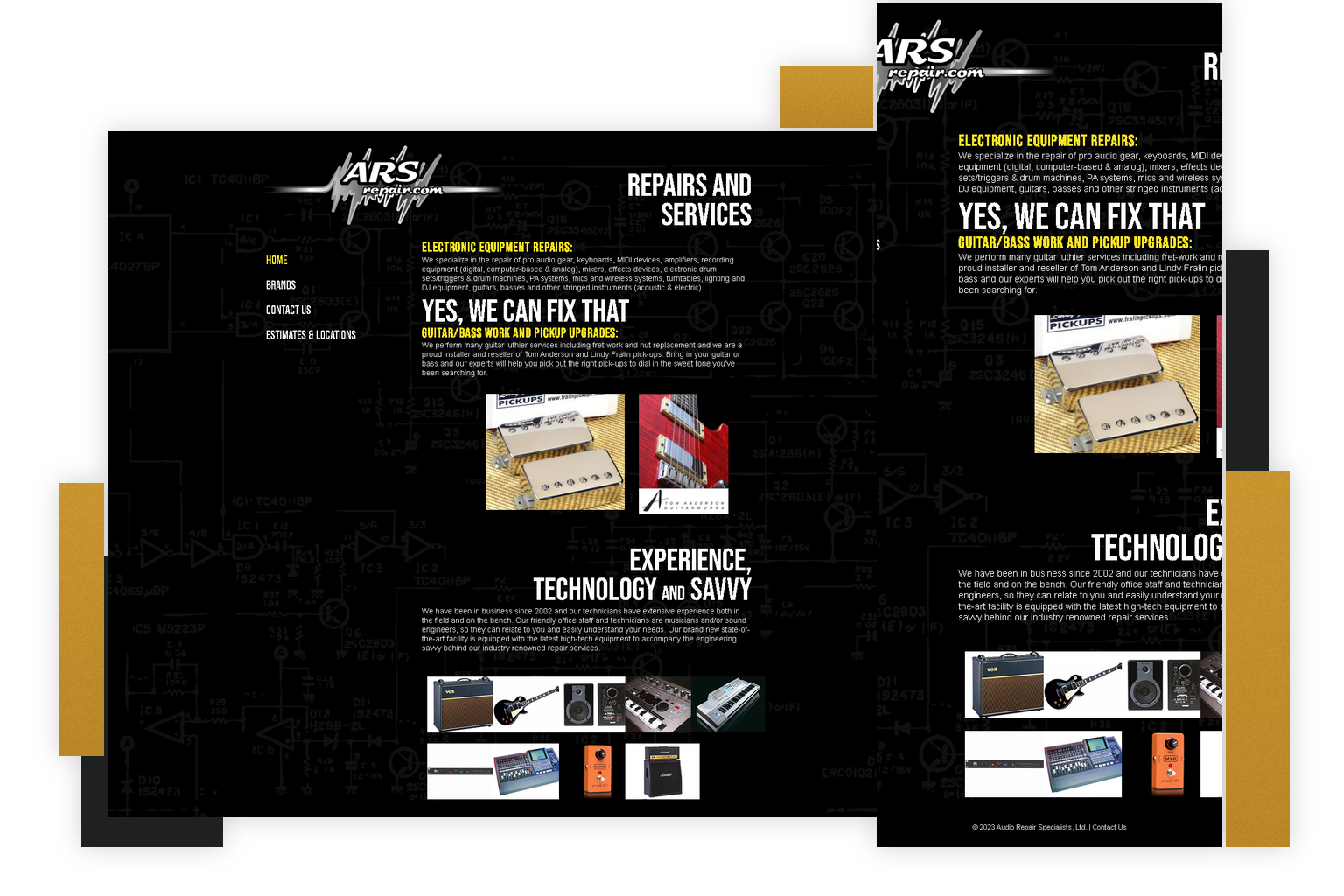 ARS Repair Technical Service Website