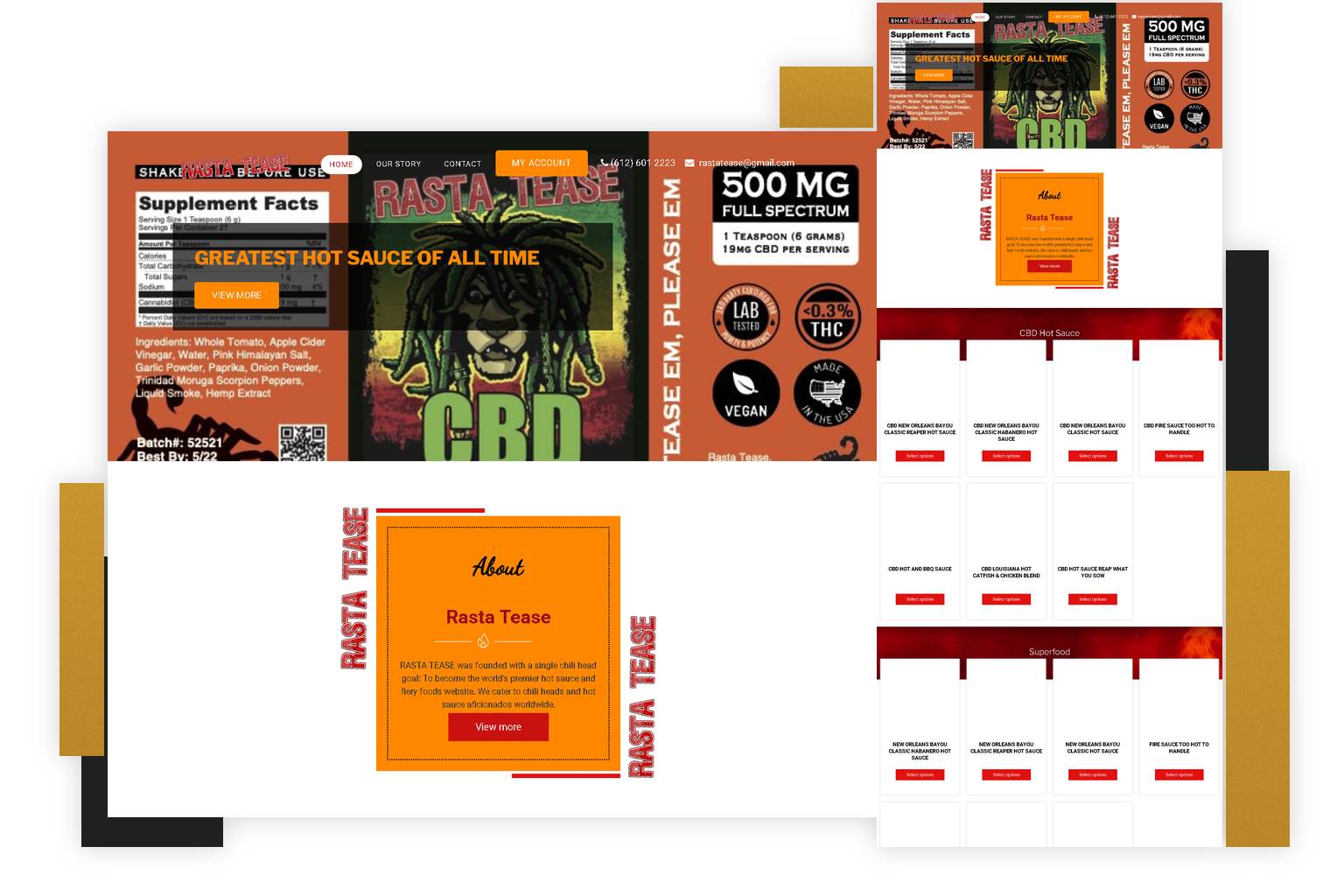 Rasta Tease Ecommerce Platform